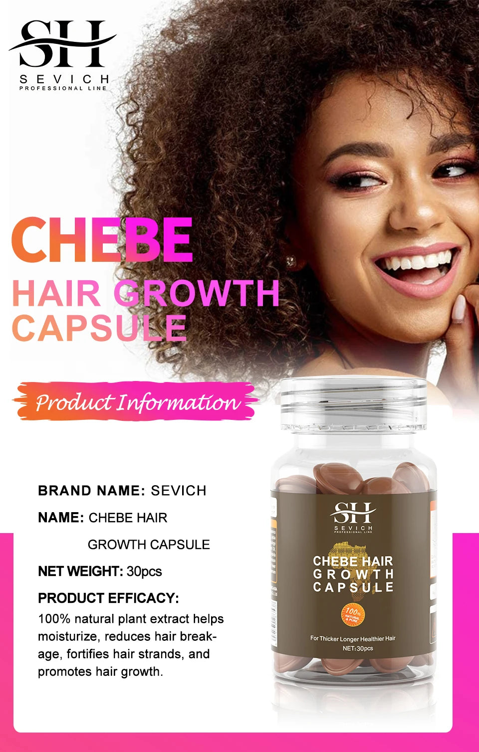 Fast Hair Growth Oil African Crazy Traction Alopecia Chebe Hair Mask Anti Hair Break Hair Strengthener Hair Loss Treatment Spray