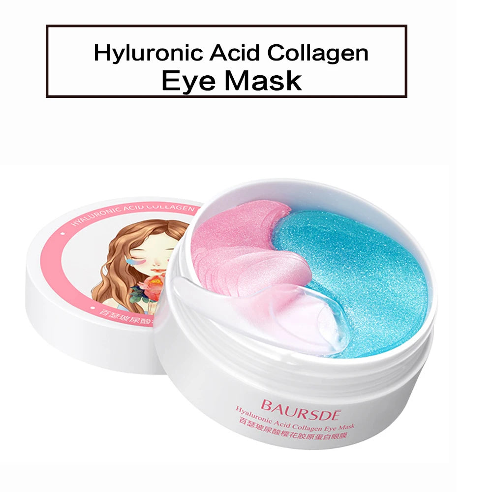 Pomegranate Eye Mask Multi-Effect Nourishing And Moisturizing Eye Patch for Hydrating the Eye Area 60pcs/bottle-1 bottle