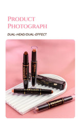 Double-head Highlight Shadow Stick Face Bronzer Contouring Pen Foundation Cream Concealer Makeup Base Beauty Women's Cosmetics