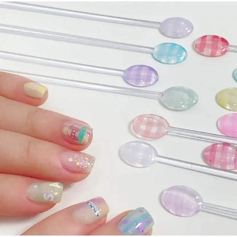 6ml Nail Art 6 Colors  Summer Ice Cream Nail Dye Solution Creative Nail Pattern DIY Design Dye Solution Women Nail Decoration
