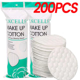 Disposable Soft Circular Makeup Remover Pads Doubles Sided Breathable Cotton Pads for Daily Facial Cleaning Nail Polish Remover
