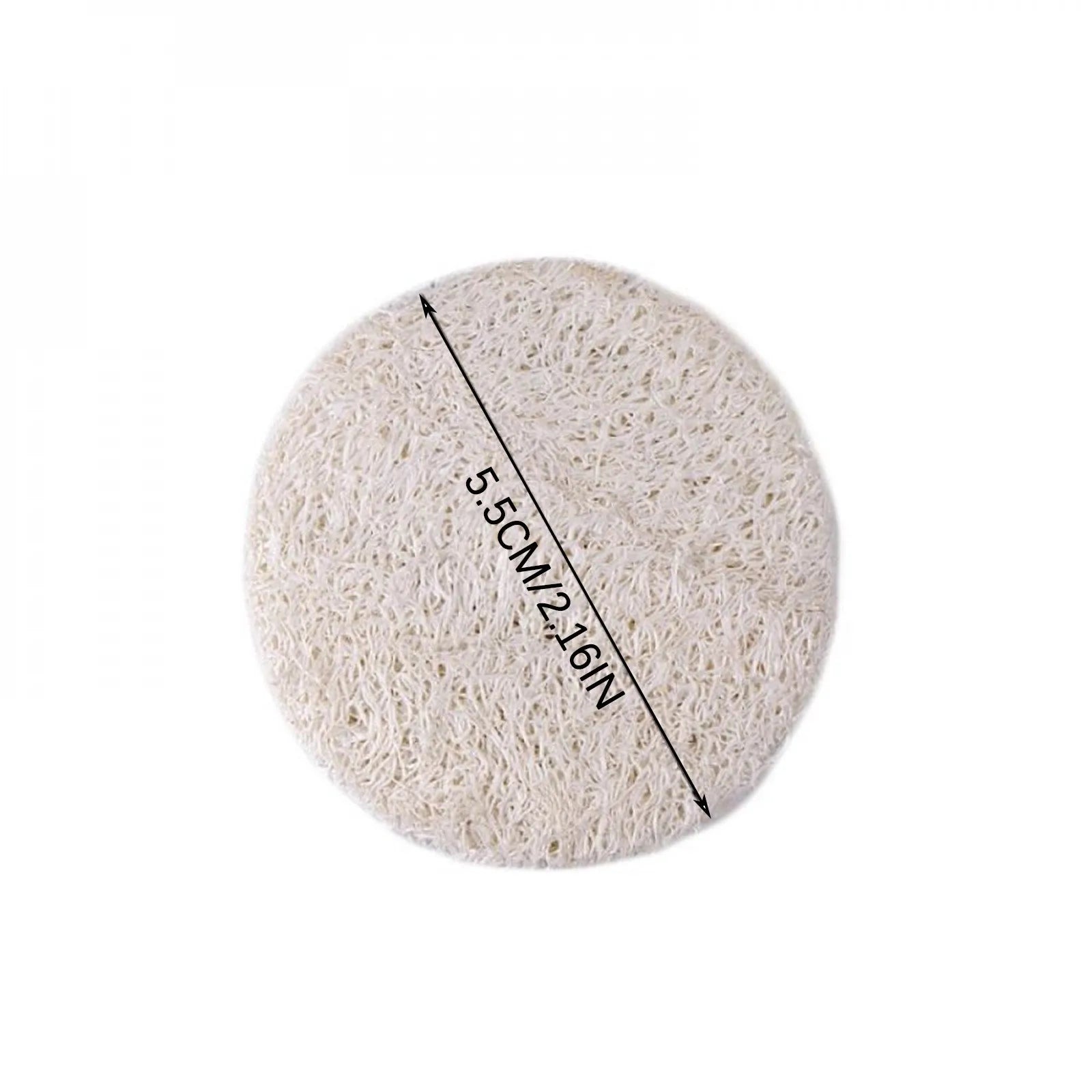 10Pcs Natural Luffa Facial Cleansing Loofah Scrub Wisp Sponge Pads Face and Body Exfoliating Skin Scrubber Peel Scrub Skin Care