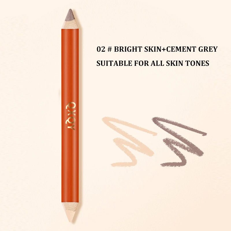 Three dimensional Fine Double Head Contour Pen to Lighten Tear Hole Natural Touch Nose Shadow Contour Holding Highlighter