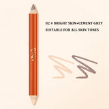 Three dimensional Fine Double Head Contour Pen to Lighten Tear Hole Natural Touch Nose Shadow Contour Holding Highlighter