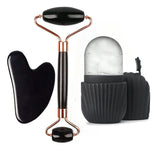 Optional 1Pcs 2Pcs 3Pcs Ice Face Roller Gua Sha Tool Set Portable Household Facial Massage Skin‑Care Accessory