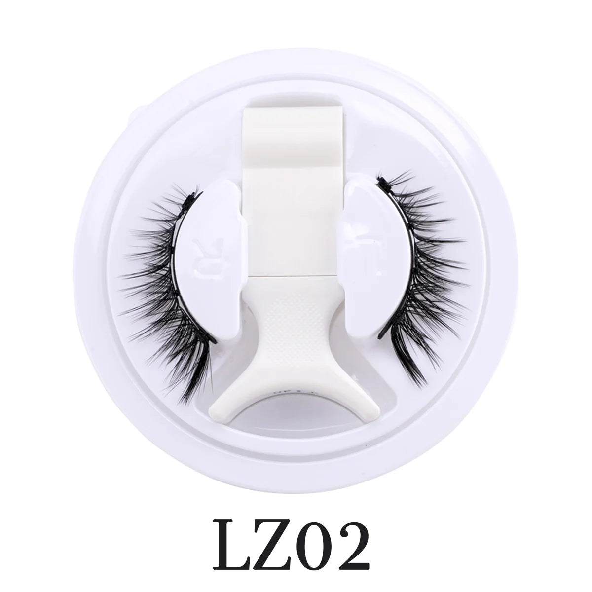 2 Pairs Magnetic Eyelash Natural Look Fluffy False Eyelashes Reusable Magnetic Eyelash Set with Applicator No Glue Need Makeup