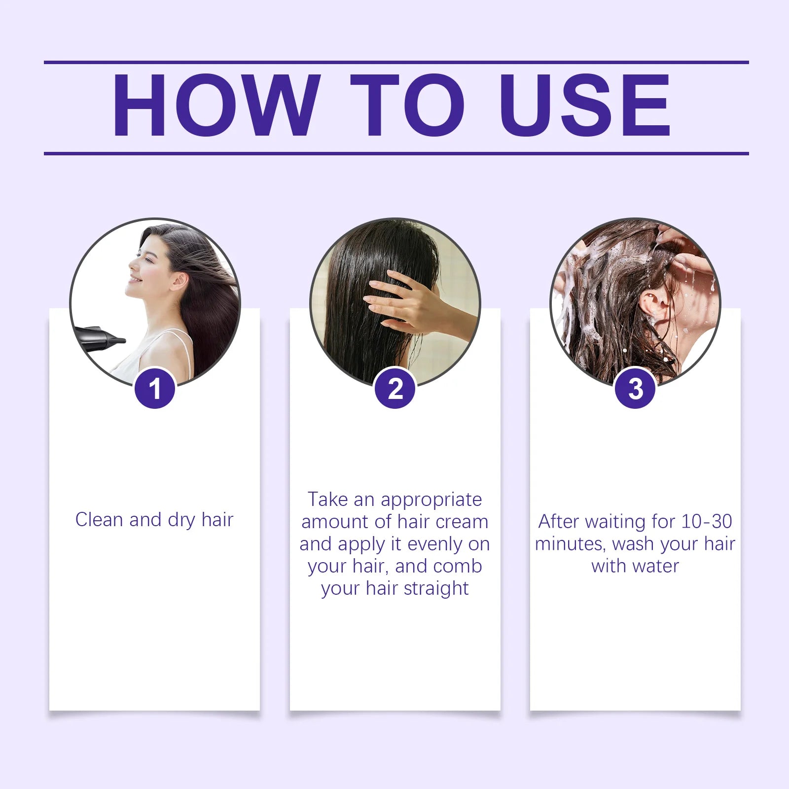 Anti Frizz Straightening Hair Cream Deeply Nourish Improve Dry Split Ends Reduce Breakage Smooth Conditioner Keratin Hair Mask