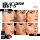 1PC Cover Dark Circles and Acne Marks, Concealer Stick, Body Shadow, Nose Shadow, Contour Stick To Create Flawless Makeup