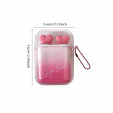 GEGE BEAR Heart-beating Water Gloss Velvet Matte Lip Glaze Combination Two-pack Mirror Matte Headphone Shaped Pendant Lip Glaze