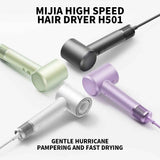 New MIJIA H501 High Speed Anion Hair Dryers Wind Speed 62m/s 1600W 110000 Rpm Professional Hair Care Quick Drye Negative Ion