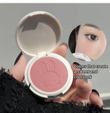 Monochrome Blush Palette Matte Peach Rouge Cute Bunny Rose Red Cheek Tint Blusher Powder Natural Face Contouring Shadow Makeup