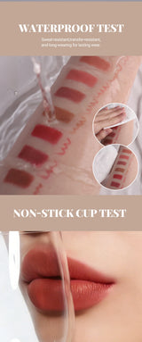 4pcs/10pcs/set Nude Lip Gloss Matte Velvet Lipstick Waterproof Long-lasting  Liquid Lipstick Women Moist Lip Tint