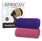 PeaKalo Authentic African Net Sponge-2Pcs Exfoliating Bath Shower Loofah Sponge, Gentle Back Scrubber for All Skin Types,Durable