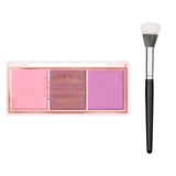 3-Color Cheek Red Plate Nude Makeup Natural Matte Milk Tea Orange Eye Shadow Makeup Lasting High Color Rendering Invisible