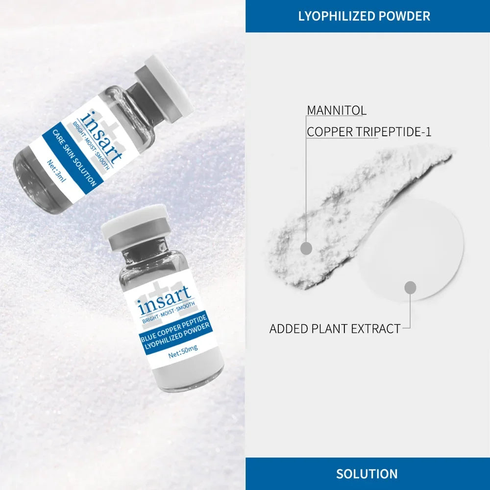 GHK‑Cu Serum Blue Copper Hydrating Serum Rejuvenates Repairs Skin Barrier Improves Elasticity