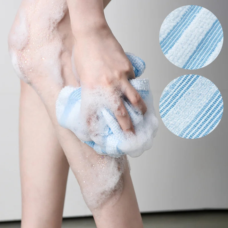 Japanese Nylon Exfoliating Back Rubbing Wash Cloth Body Scrub Towel Shower Sponge Bathroom Accessories