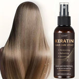 GSWP Keratin Hair Spray contains castor oil and argan oil, quickly absorbed, moisturize hair, leave it non-greasy.100ml