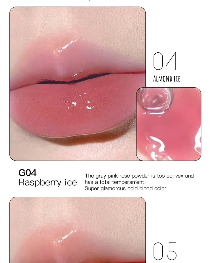 HERORANGE Mirror-like Lip Gloss, Long-Lasting Moisturizing Lip Gloss, Suitable for All Skin, Valentine's Day Gift, Birthday Gift