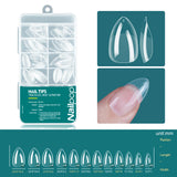 Nailpop Soft Gel Tips For Nails Acrylic Material Half Almond Artificial Nail Capsule Accessories Tool Art Salon 120pcs/box