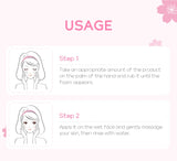 40pcs Face Skin Care Set Cherry Blossom Essence Moisturizing Cream & Collagen Eye Cream & Face Toner & Cleanser Portable Kit