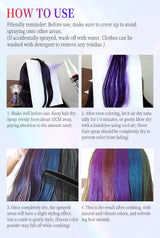 Temporary Hair Color Spray One-Time Hair Dyeing Instant Hair Salon Multi Color Hair Dye Makeup Chalk Washable DIY Party Styling