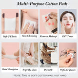1200pcs/bag Disposable Pearl Pattern Makeup Cotton Pads Soft Facial Cleaning Tools Makeup Remover Wipes Portable Beauty Supplies