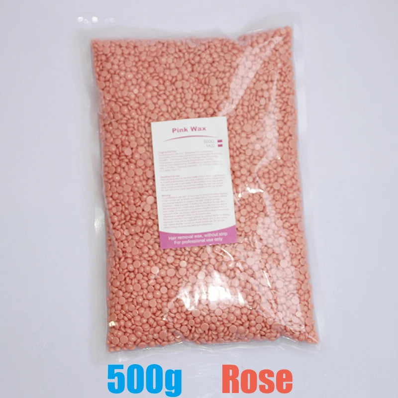 1000g 500g Waxing Wax Beans For Hair Removal Full Body Hot Film Hard Depilatory Wax Beads For Wax Heater Machine Hard Wax Beans