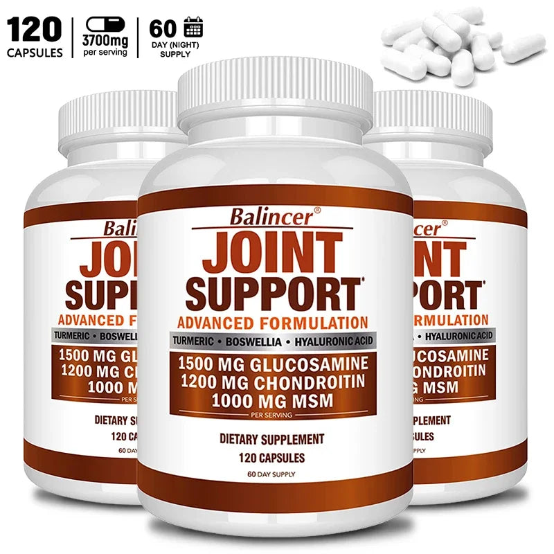 Glucosamine Chondroitin Turmeric Msm Boswellia - Joint Relief and Anti-Inflammatory Support Supplement 120 Capsules