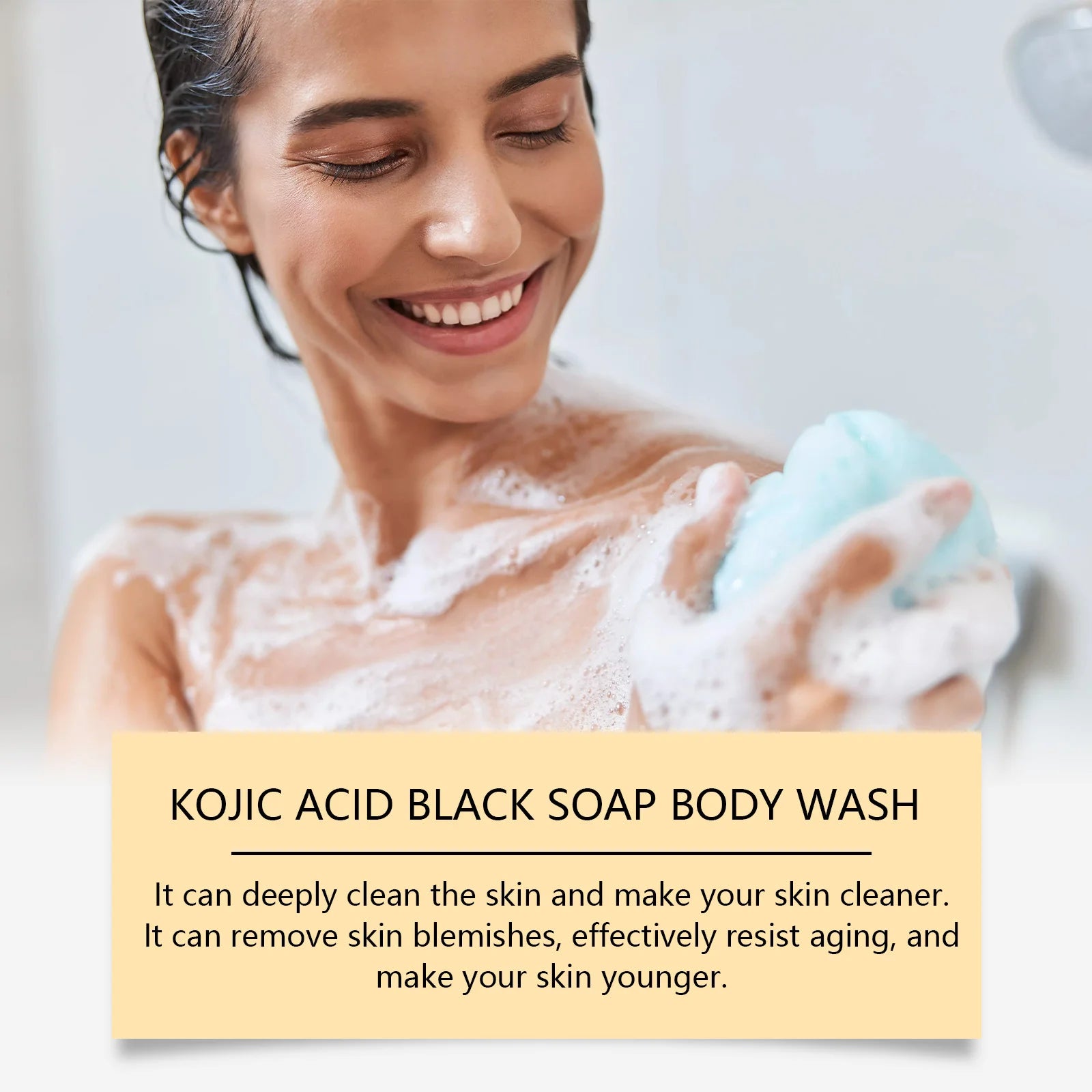 Collagen Shower Gel Brighten Body Lighten Fine Lines Oil Control Lasting Fresh Hydrating Skin Exfoliator Kojic Acid Body Wash