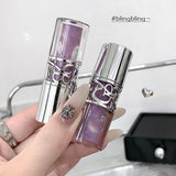 Gege Bear Glittering Mirror Lip Glaze, Watery Shimmering Light Lip Gloss Makeup 8 Colors, Hydrating Moisturizing, Long Lasting