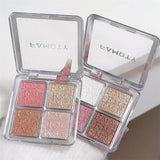 Four Color Glitter Highlighter Powder Palette Diamond High Gloss Shiny High Light Bronzers Face Body Brightening Makeup Cosmetic