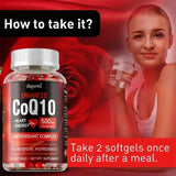 CoQ10 Supplement - Supports Heart and Cardiovascular Health, Anti-Aging, Energy Supplement, Gluten-Free, Non-GMO