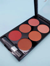 6-color Blush and Contouring All-in-one Palette Pearlescent Matte Powder Face Blusher Glitter Highlighter Blush Makeup Palette