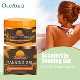 Intensive Tanning Gel Soothe Drying Redness Even Skin Tone Uv Protection Sun Tanning Oil Body Bronzer Accelerate Dark Skin Cream