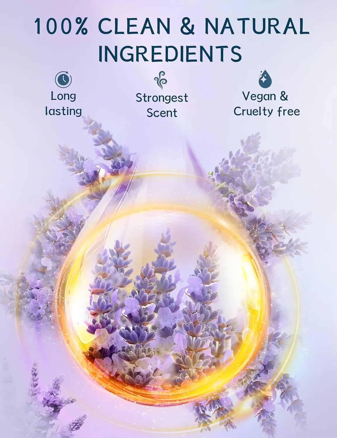 Lavender Shower Tablet Natural Essential Oil Shower Moisturizing Stress Relieving Bath Salt Tablets Suitable for Women and Men