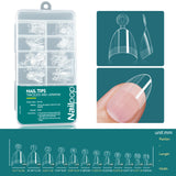 Nailpop Soft Gel Tips For Nails Acrylic Material Half Almond Artificial Nail Capsule Accessories Tool Art Salon 120pcs/box