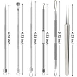 6PCS Pimple Removal Tool Blackheads Acne Remover Face Cleaning Kit Black Dots Remover Acne Tool Pimple Patches Acne LBHL16