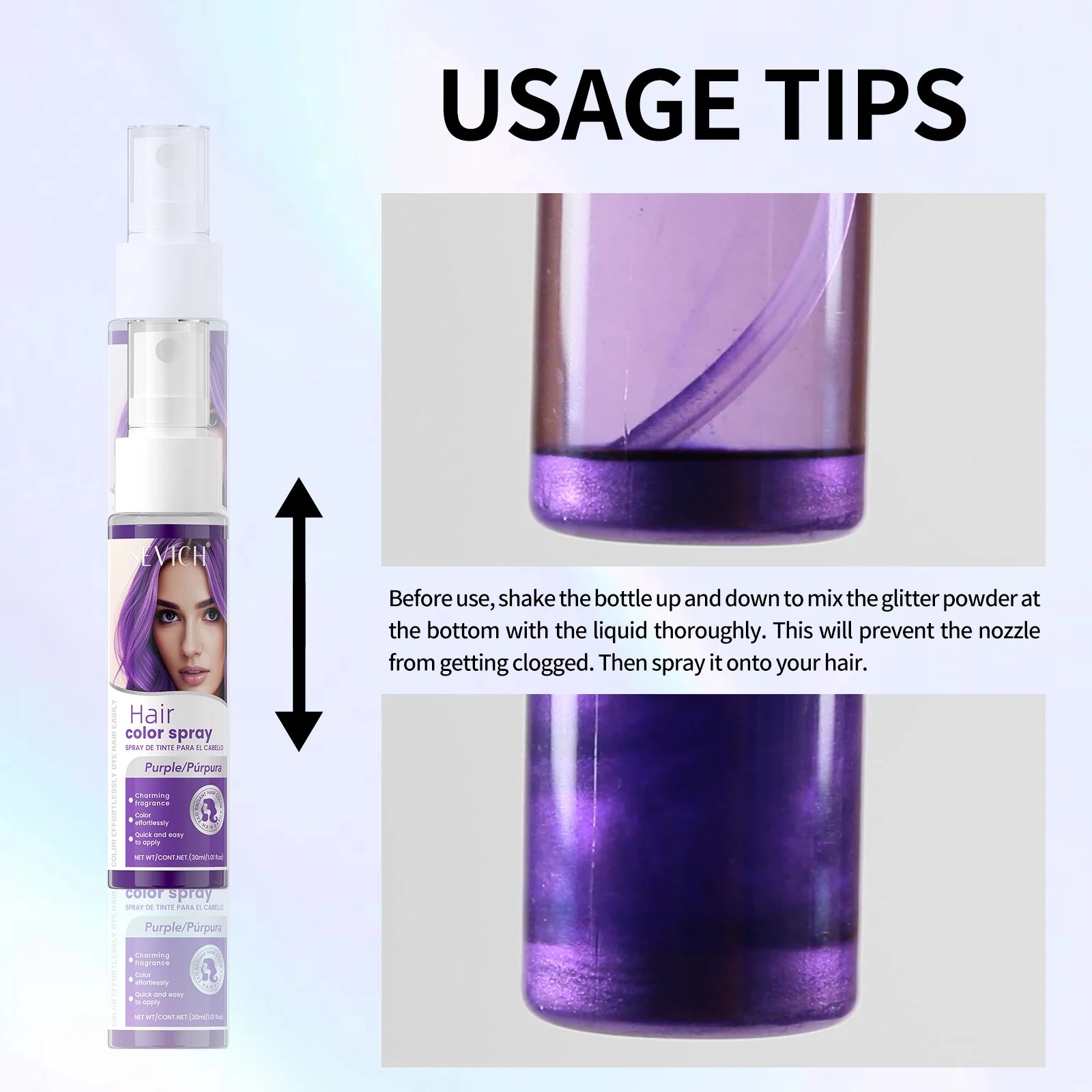 Hair Color Spray Long Lasting Hair Dye Spray Instant Hair Salon Multi Color Hair Colour Cream for Festive Party Socccer Fan Gift