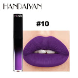12 Color Halloween Dark Lip Gloss Matte Colorful Non Fade Liquid Lipstick Kit Waterproof Lasting Black Red Blue Velvet Lipsticks