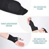 Wrist Thumb Compression Arthritis Gloves, Breathable Wrist Support Wrist Brace Wrist Sleeve With Gel Thumb Injury Pads