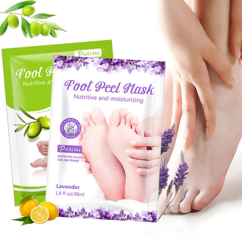 6packs Exfoliating Foot Mask Feet Peeling Mask Spa Socks Smooth Dead Skin Remover Moisturizing Foot Mask