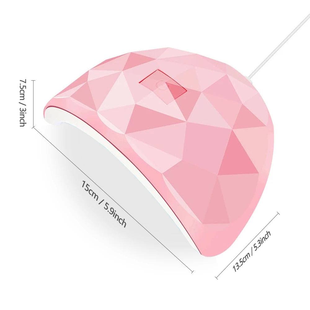 Nail Dryer Lamp UV Nail Polish Lamp Gel Curing Polishing Lamp for Gel Nails Gel Nail Polish Curing Dryer Home Salon Tool
