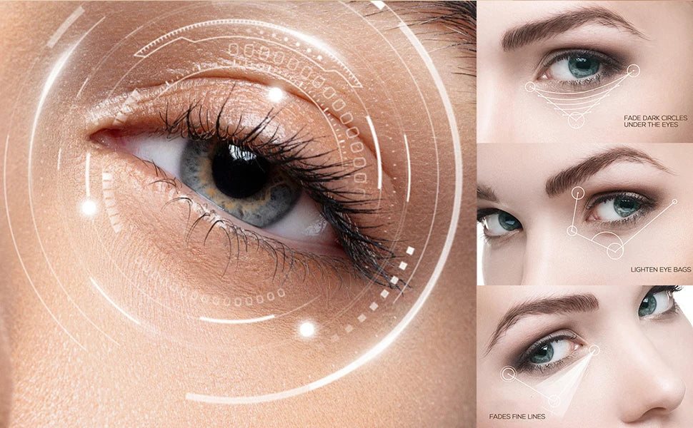Collagen Massage Eye Cream - Hydrating & Firming Eye Contour, Gentle Care for Eye Area Lightweight Gel Texture for Smooth Skin