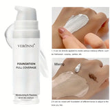 White Liquid Foundation, Full Coverage Heavy Duty Coverage, Creamy Liquid Formula for Goth Makeup, Cosplay, Long-Lasting Matte