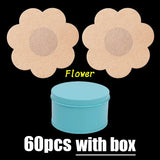 1Box Safety Nipple Cover Stickers Sexy Breast Lift Tape Patch Intimates Female Self-Adhesive Invisible Bra Chest Nipple Padding