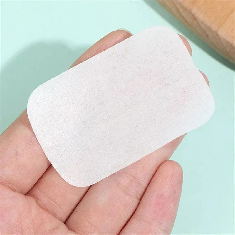 20/100/200pcs Portable Bath Hand Washing Slice Sheets Outdoor Travel Scented Foaming Soap Paper Bath Clean Soap Tablets
