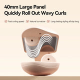 40mm Deep Wave Hair Crimper with Negative Ion - Adjustable Temperature Curling Iron for Long Lasting Wavy Hair, Anti-Frizz