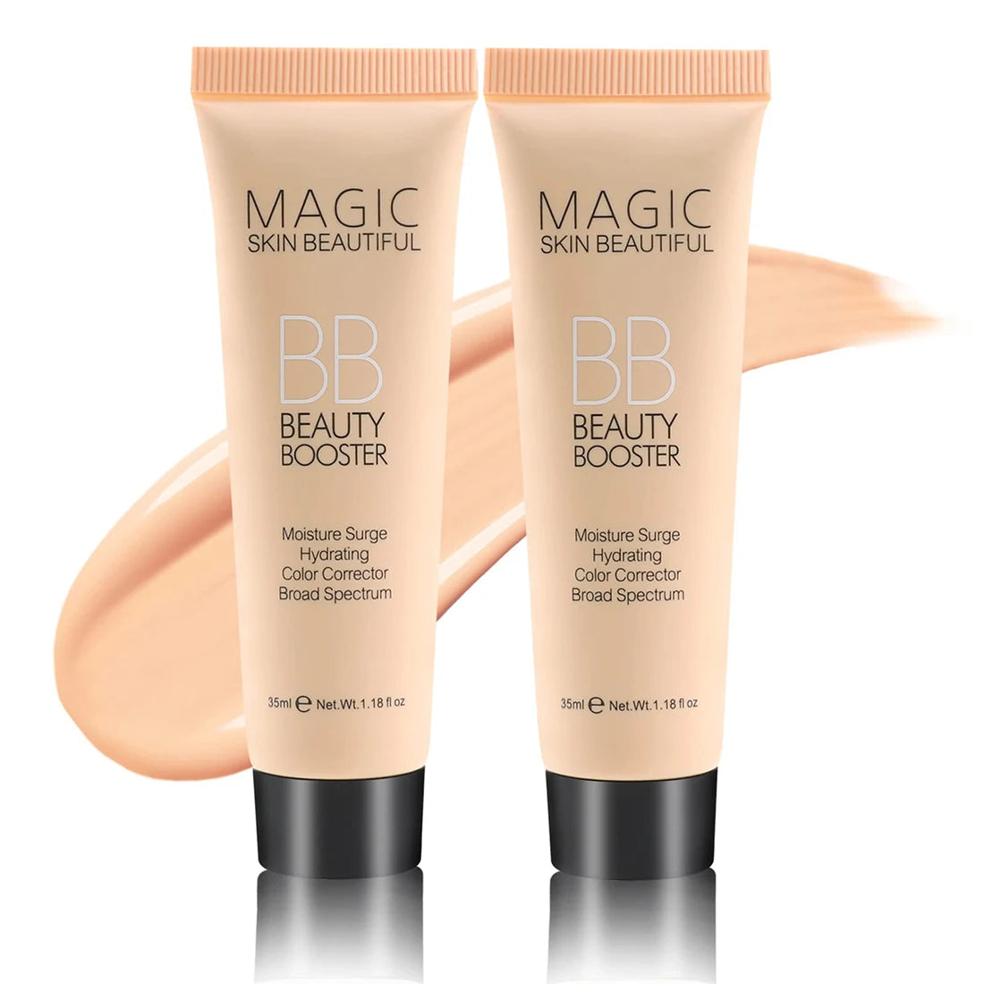 Natural Hydrating BB Cream Full-Coverage Foundation & Concealer, Color Correcting Tinted Moisturizer Cream Even Skin Tone Makeup