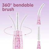 MAYOOC Mini Eyebrow Brush Brow Perm Brush Disposable Brow Lifting Brushes Bendable Micro Eyelash Brush Applicators Tools