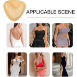 Women Triangle Nipple Cover Sticker Boost Inserts Bra Lift Up Bra Pads Adhesive Cup Chest Patch Breast Invisible Bra Bikini Pad
